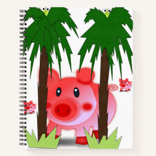 Spiral Notebook Pig Notizbuch