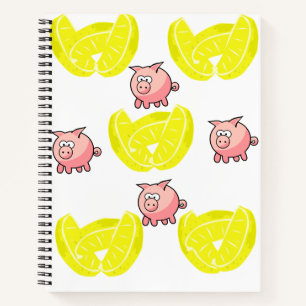 Spiral Notebook Pig Notizbuch