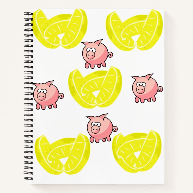 Spiral Notebook Pig Notizbuch (Vorderseite)