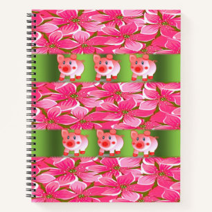 Spiral Notebook Pig Notizbuch