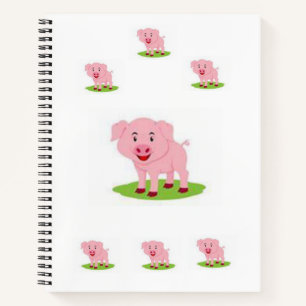 Spiral Notebook Pig Notizbuch