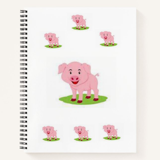Spiral Notebook Pig Notizbuch (Vorderseite)