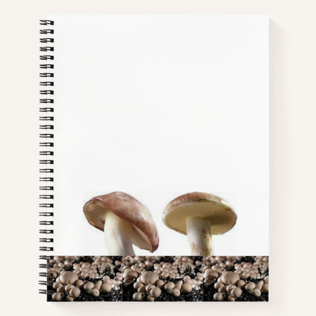 Spiral Notebook-Pilz Notizbuch (Vorderseite)