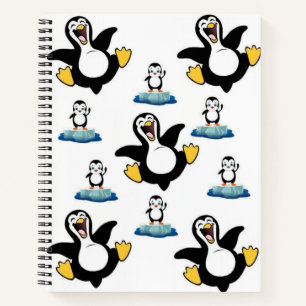 Spiral Notebook Pinguin Notizbuch