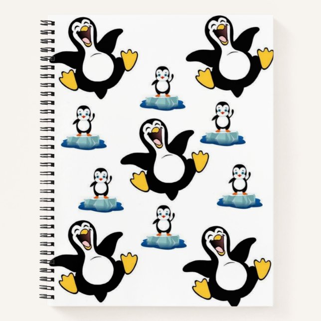 Spiral Notebook Pinguin Notizbuch (Vorderseite)