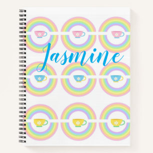 Spiral Notebook Rainbow Teacup Notizbuch