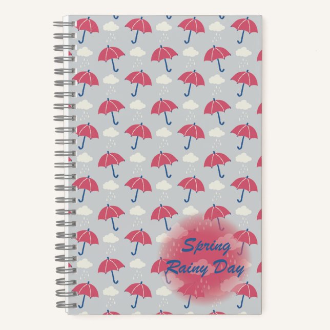 Spiral Notebook Rainy Day Notizbuch (Vorderseite)