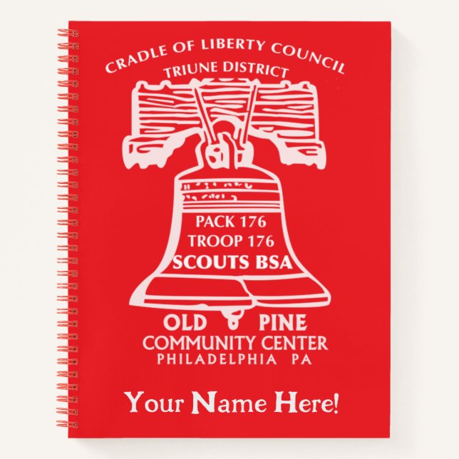 Spiral Notebook - Red (Personalized) Notizbuch (Vorderseite)