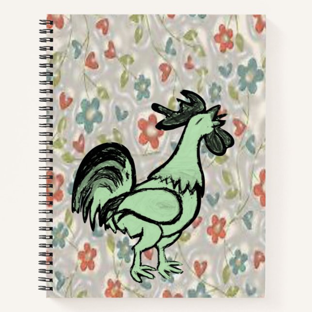 Spiral Notebook Rooster Notizbuch (Vorderseite)