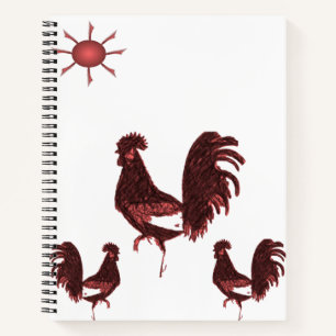 Spiral Notebook Rooster Notizbuch
