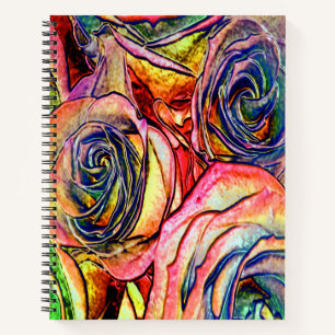Spiral Notebook - Rose Liebe #4477 Notizbuch