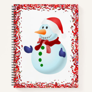 Spiral Notebook Snowman Notizbuch