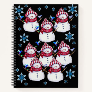 Spiral Notebook Snowman Notizbuch
