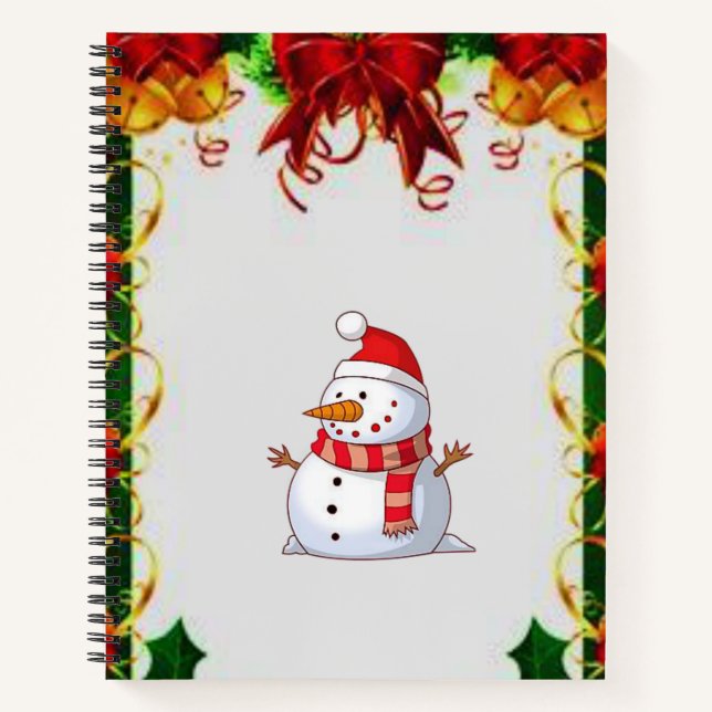 Spiral Notebook Snowman Notizbuch (Vorderseite)
