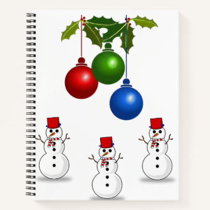 Spiral Notebook Snowman Notizbuch
