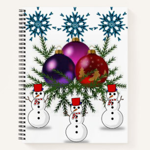 Spiral Notebook Snowman Notizbuch