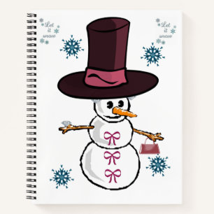 Spiral Notebook Snowman Notizbuch