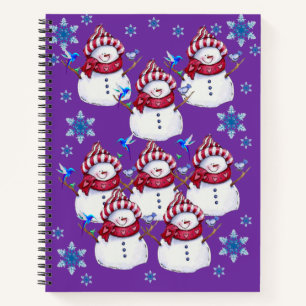 Spiral Notebook Snowman Notizbuch