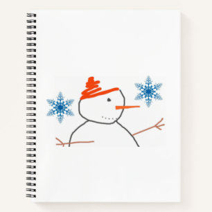Spiral Notebook Snowman Notizbuch