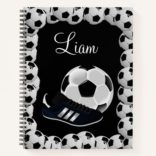 Spiral Notebook Soccer Ball Notizbuch (Vorderseite)