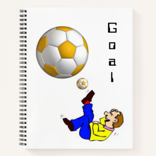 Spiral Notebook Soccer Balls Notizbuch