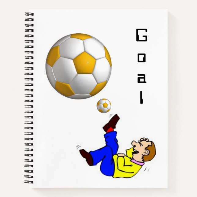 Spiral Notebook Soccer Balls Notizbuch (Vorderseite)