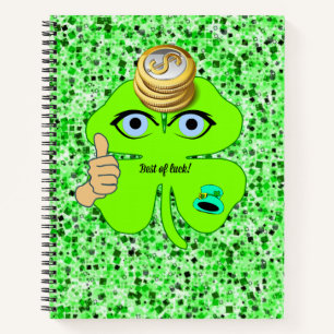 Spiral Notebook St. Patrick's Day Leprechaun Notizbuch