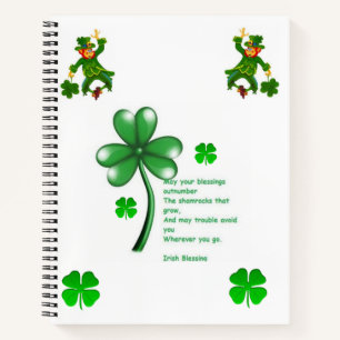 Spiral Notebook St. Patrick's Day Notizbuch