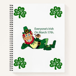 Spiral Notebook St. Patrick's Day Notizbuch