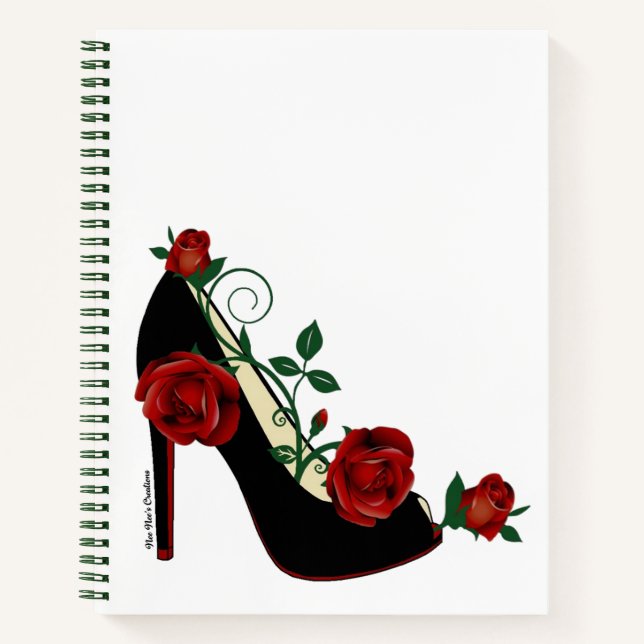 Spiral-Notebook - Stiletto-Rose Notizbuch (Vorderseite)