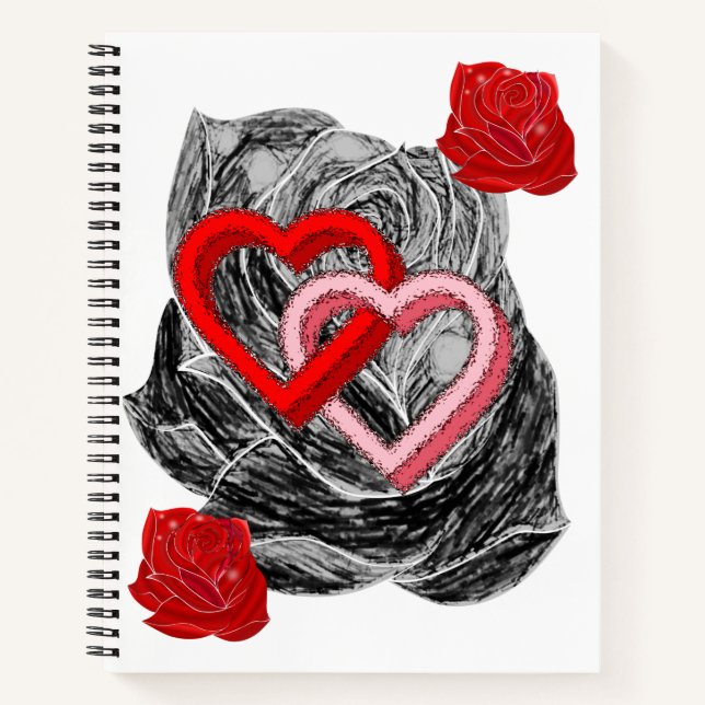 Spiral Notebook Valentine's Day Notizbuch (Vorderseite)