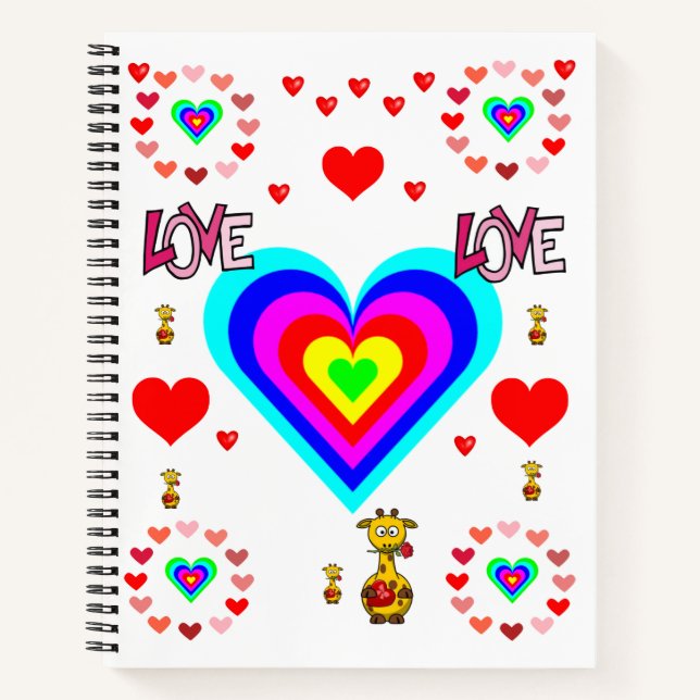 Spiral Notebook Valentine's Day Notizbuch (Vorderseite)