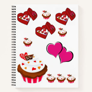 Spiral Notebook Valentine's Day Notizbuch