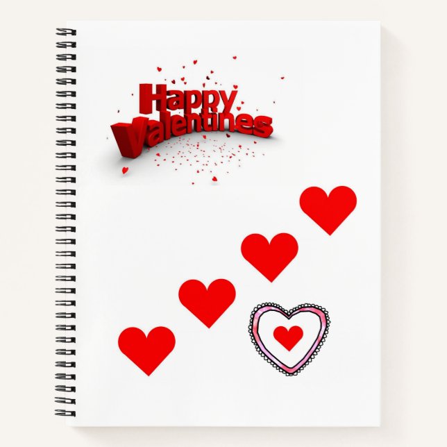 Spiral Notebook Valentine's Day Notizbuch (Vorderseite)