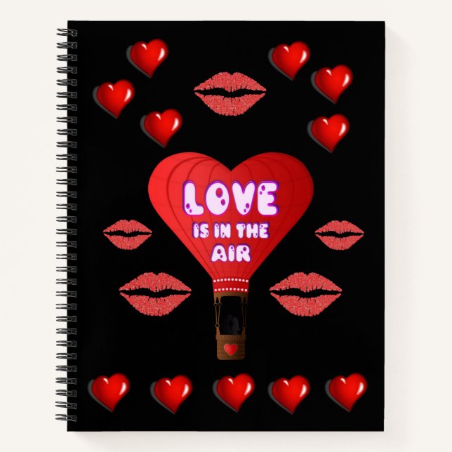 Spiral Notebook Valentine's Day Notizbuch (Vorderseite)