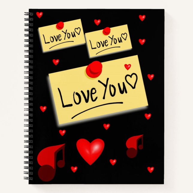 Spiral Notebook Valentine's Day Notizbuch (Vorderseite)