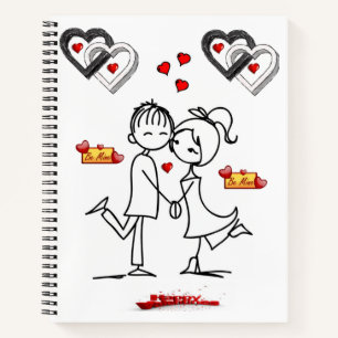 Spiral Notebook Valentine's Day Notizbuch