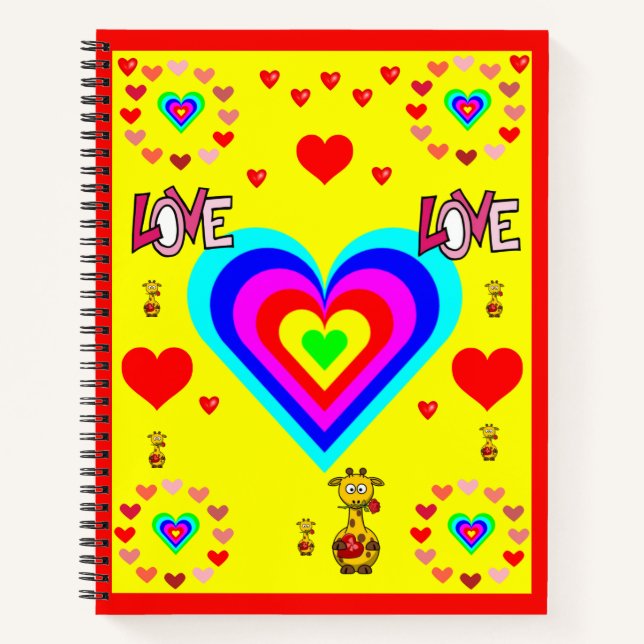Spiral Notebook Valentine's Day Notizbuch (Vorderseite)