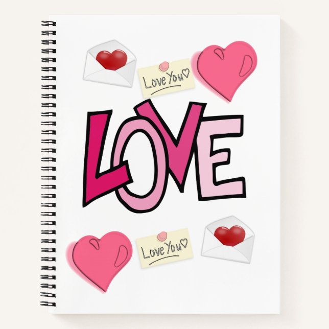 Spiral Notebook Valentine's Day Notizbuch (Vorderseite)