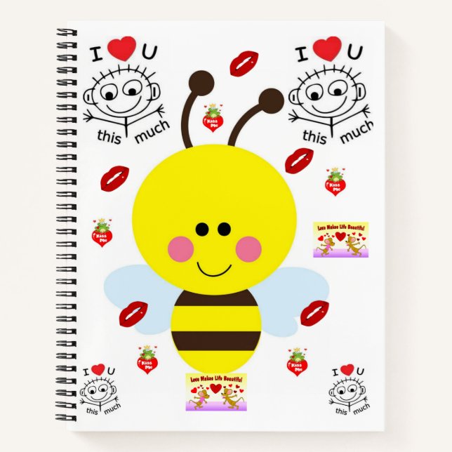 Spiral Notebook Valentine's Day Notizbuch (Vorderseite)