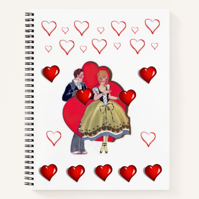 Spiral Notebook Valentine's Day Notizbuch (Vorderseite)