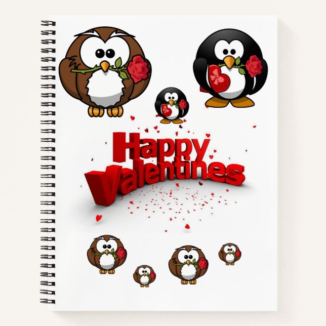 Spiral Notebook Valentine's Day Notizbuch (Vorderseite)