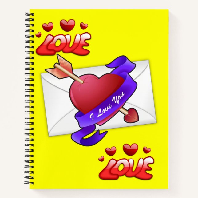 Spiral Notebook Valentine's Day Notizbuch (Vorderseite)