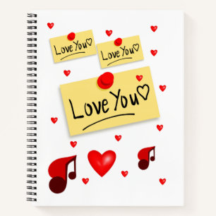 Spiral Notebook Valentine's Day Notizbuch