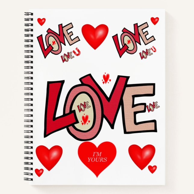Spiral Notebook Valentine's Day Notizbuch (Vorderseite)