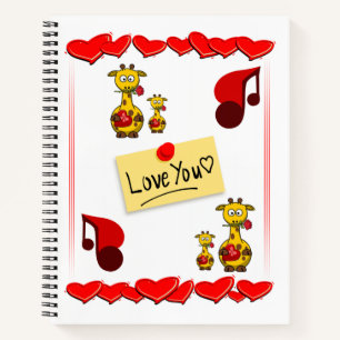 Spiral Notebook Valentine's Day Notizbuch