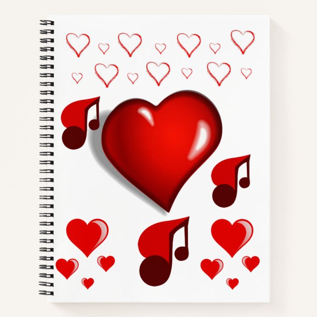 Spiral Notebook Valentine's Day Notizbuch (Vorderseite)