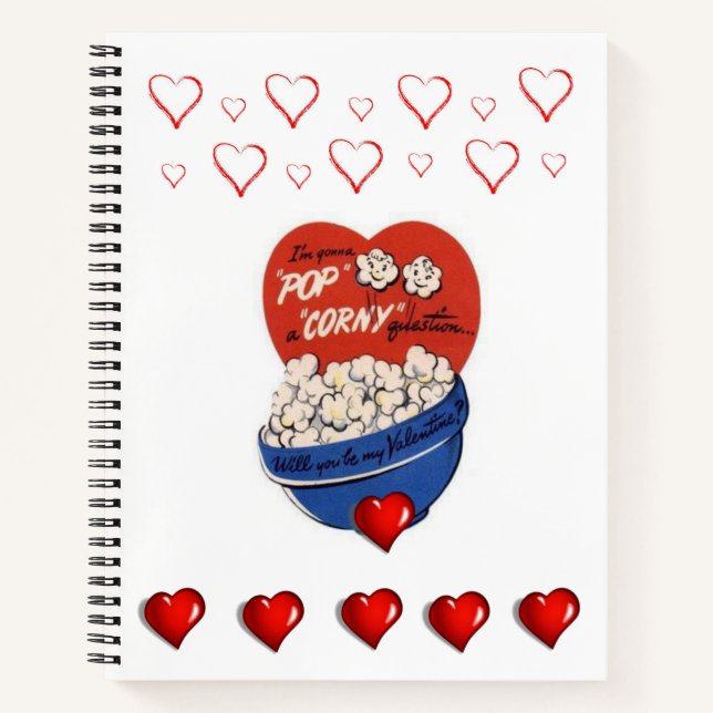 Spiral Notebook Valentine's Day Notizbuch (Vorderseite)