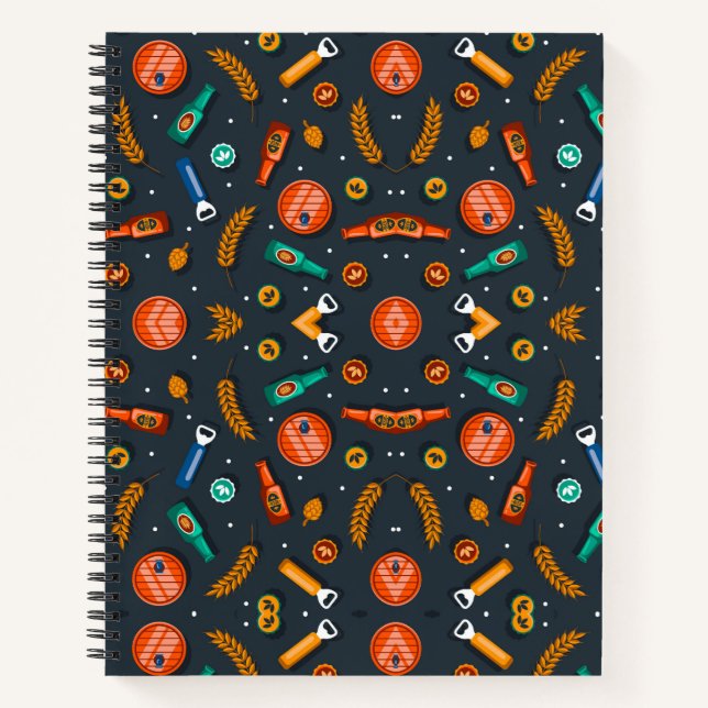 Spiral notebook with a Halloween-themed cover Notizbuch (Vorderseite)