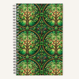 Spiral notebook with a vibrant design notizbuch